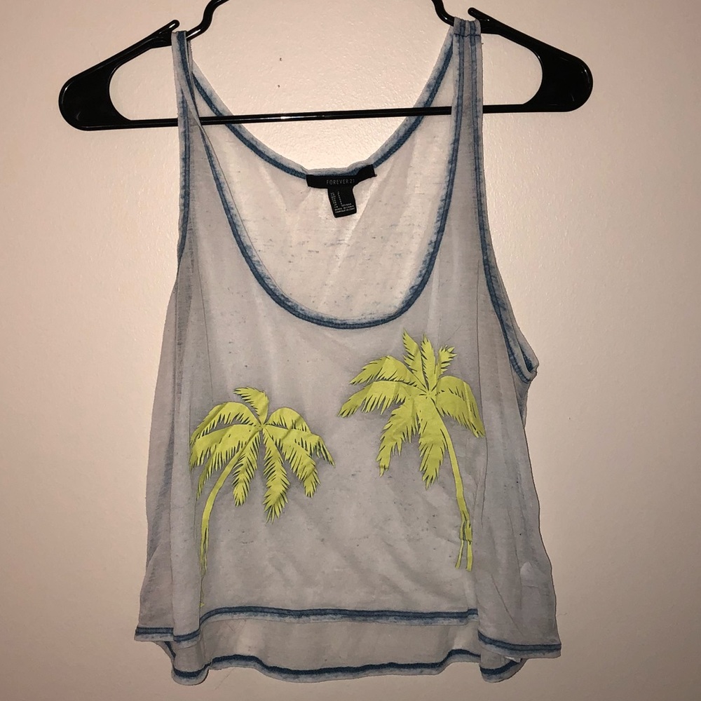 Palm trees tank
